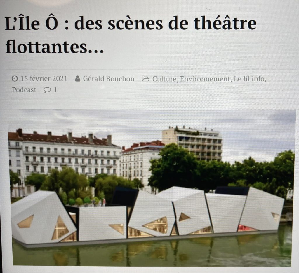 Projet Théâtre flottant LYON Rhône